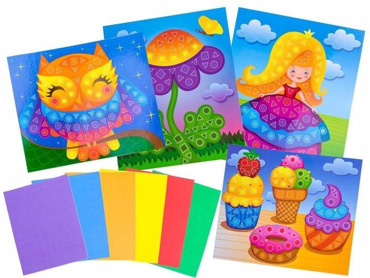 Askato Genialny dzieciak Piankowa wyklejanka sowa