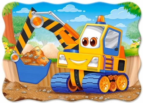 Castorland puzzle konturowe koparka 30 el.