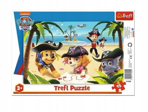 Puzzle ramkowe Trefl Psi Patrol Paw Patrol 15 el.