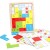 Montessori puzzle drewniane układanka edukacyjna