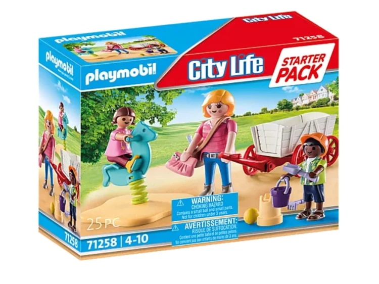 Playmobil City Life Starter Pack opiekunka z wózkiem 71258