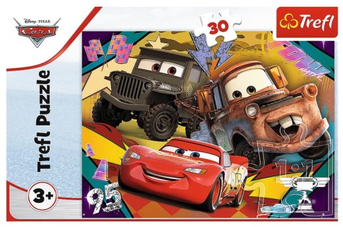 Trefl puzzle Cars Auta Rozpędzone samochody 30 el. 18293