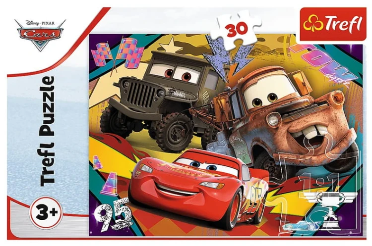 Trefl puzzle Cars Auta Rozpędzone samochody 30 el. 18293