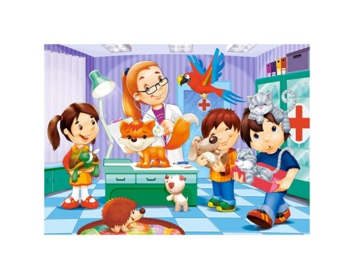 Castorland puzzle U weterynarza 60 el