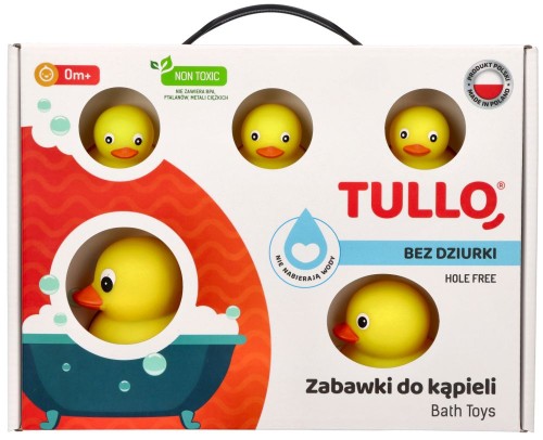 Tullo zabawki do kąpieli kaczuszki bez dziurek 5 szt.