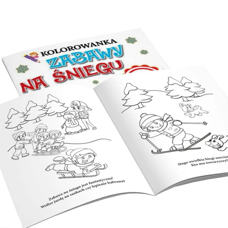 Martel Zabawy na śniegu kolorowanka z naklejkami