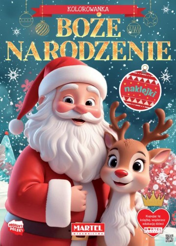 Martel Boże Narodzenie kolorowanka z naklejkami