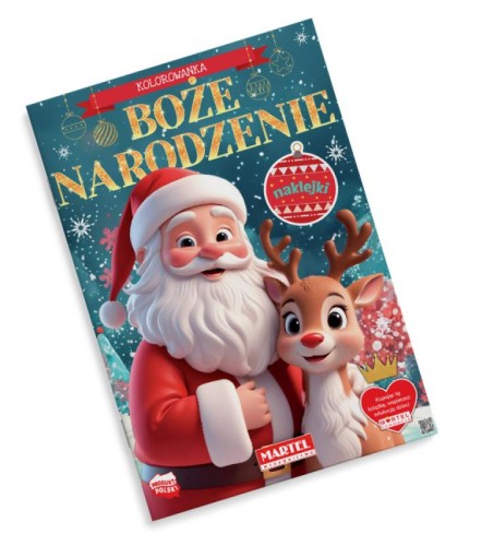 Martel Boże Narodzenie kolorowanka z naklejkami