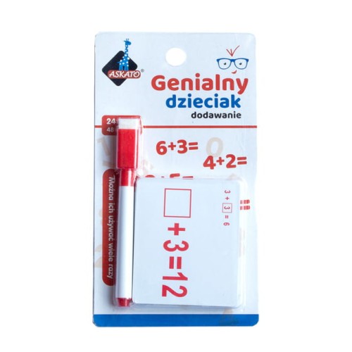 Askato Genialny Dzieciak fiszki matematyczne dodawanie